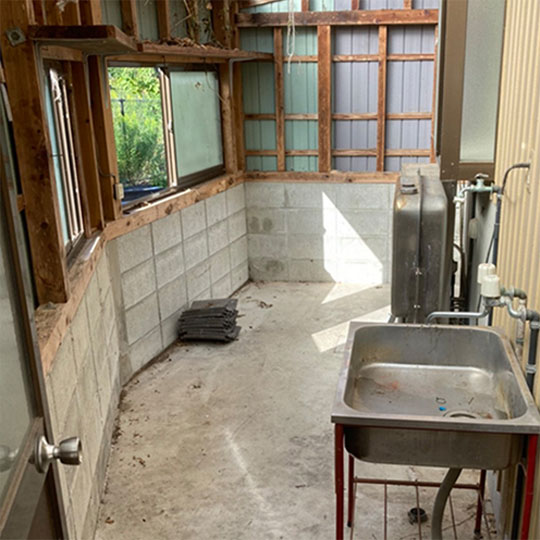 納屋の片付け後